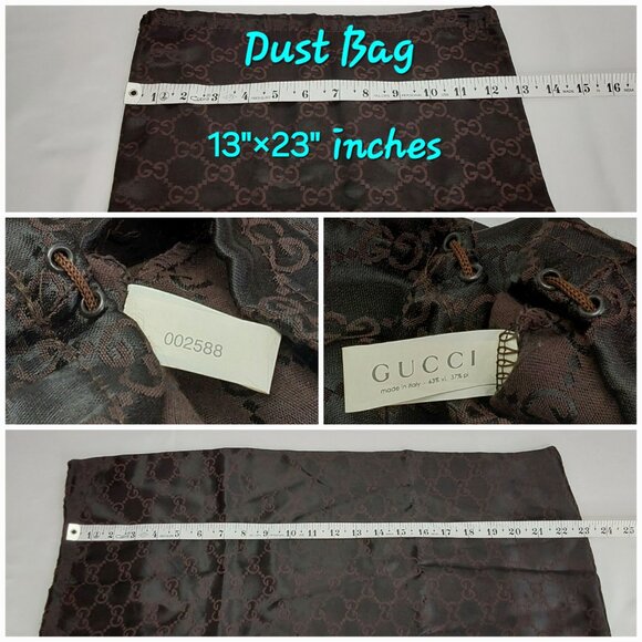 'GUCCI' SIGNATURE'CC' BOX, DUST BAG, TISSUE PAPER, INSERT CARD 4-PIECE GIFT SET - Picture 6 of 11